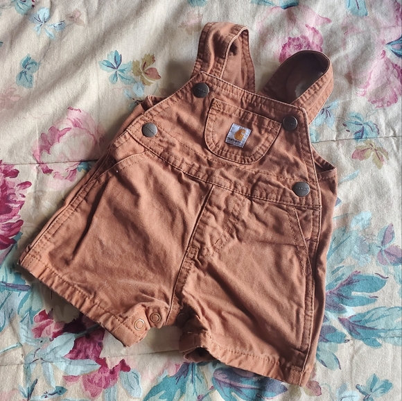 Carhartt Other - Carhartt brown denim overalls 3m